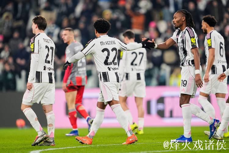 意甲综合：尤文图斯5球大胜克雷莫内塞